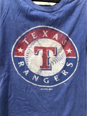 Texas Rangers Vintage Logo Blue T-Shirt